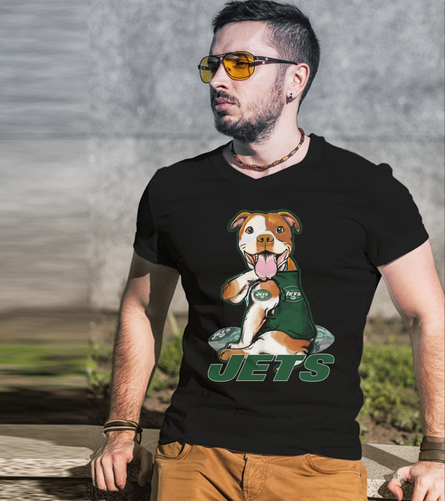 Pittbull Jets Football Fan New York T-Shirt