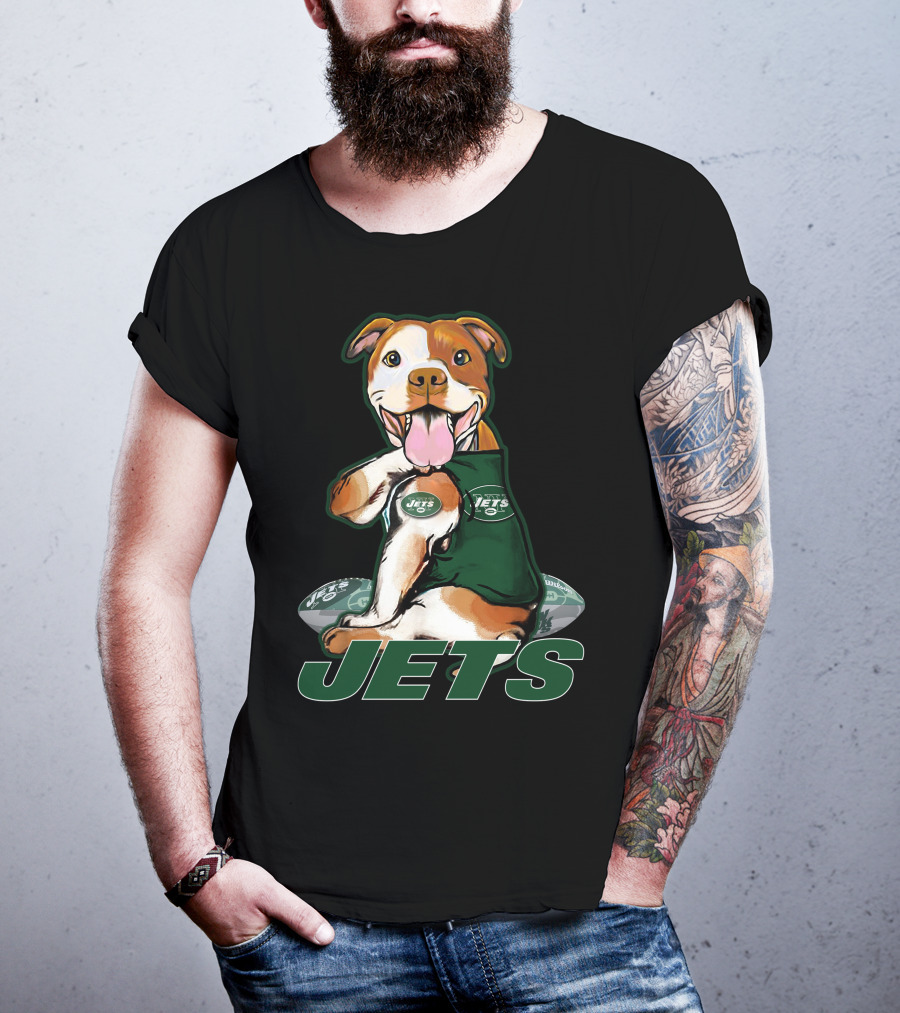 Pittbull Jets Football Fan New York T-Shirt