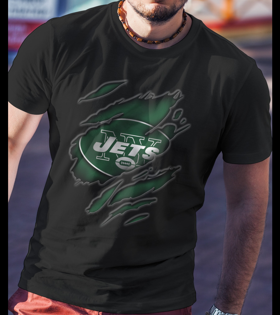 Torn V3 New York Jets Football T-Shirt