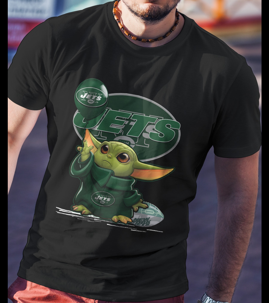 Yoda New York Jets Football Fan T-Shirt