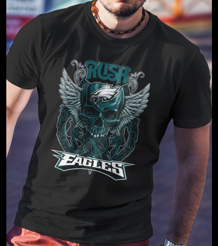 Rush Eagles Winged Skull T-Shirt
