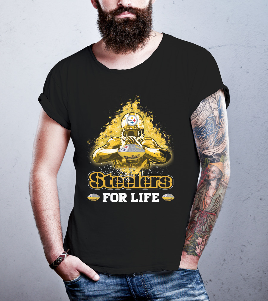 Steelers For Life Pittsburgh Football Fan T-Shirt