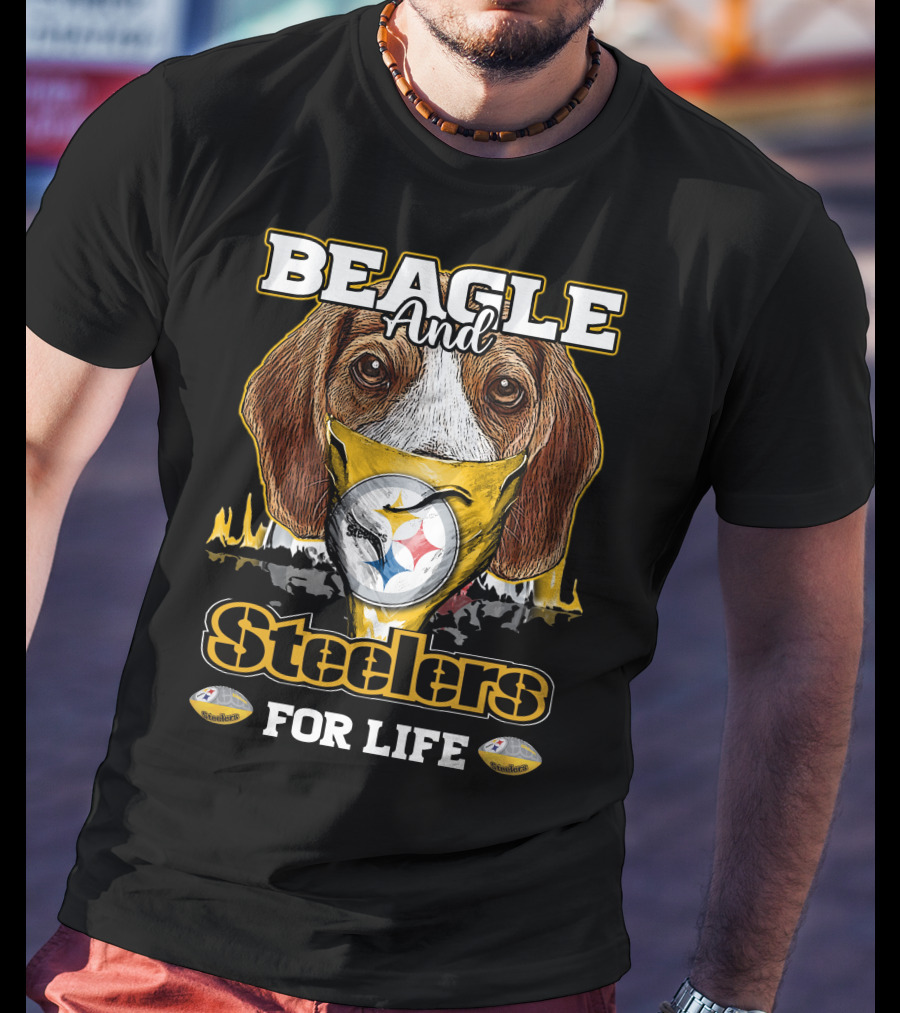 Beagle And Steelers For Life T-Shirt