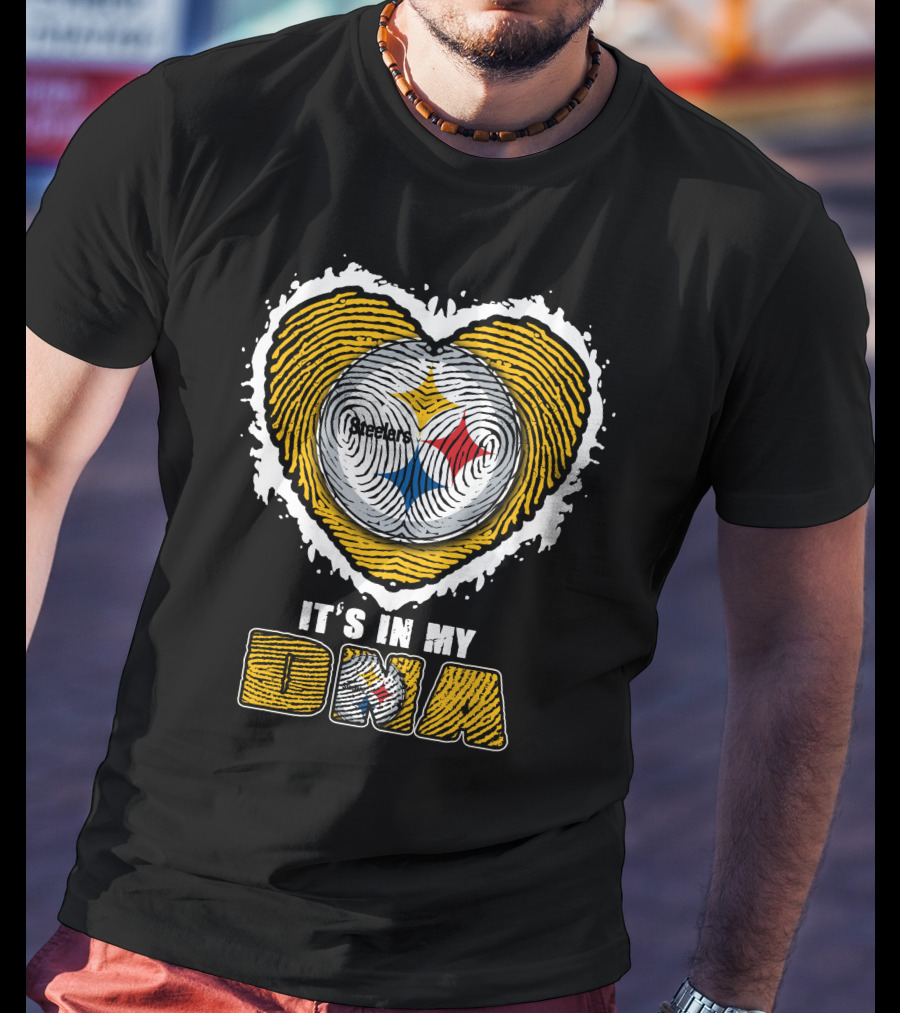 It's In My DNA Pittsburgh Steelers Heart T-Shirt