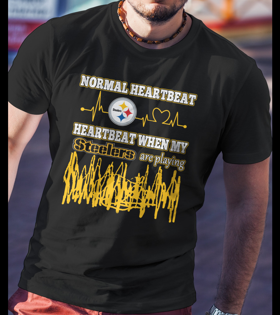 Normal Heartbeat Steelers Heartbeat When My Steelers Are Playing T-Shirt