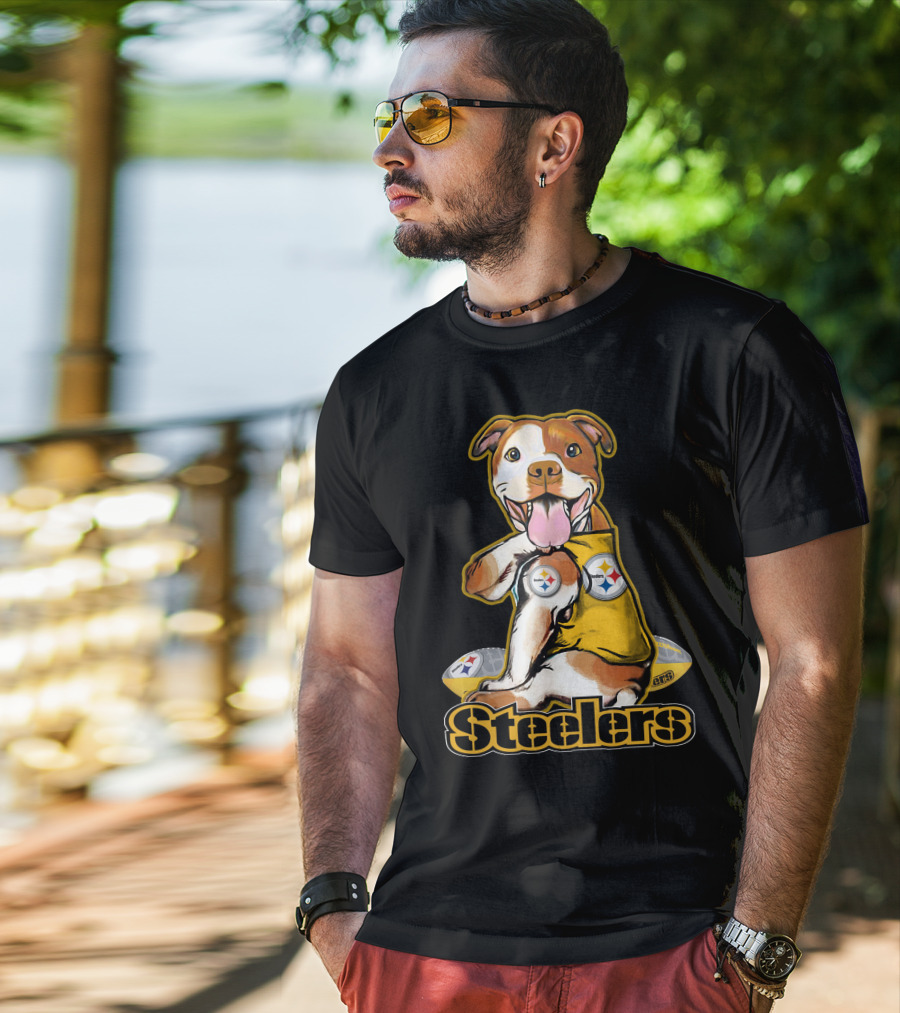 Steelers Pittbull Football Fan Appreciation T-Shirt