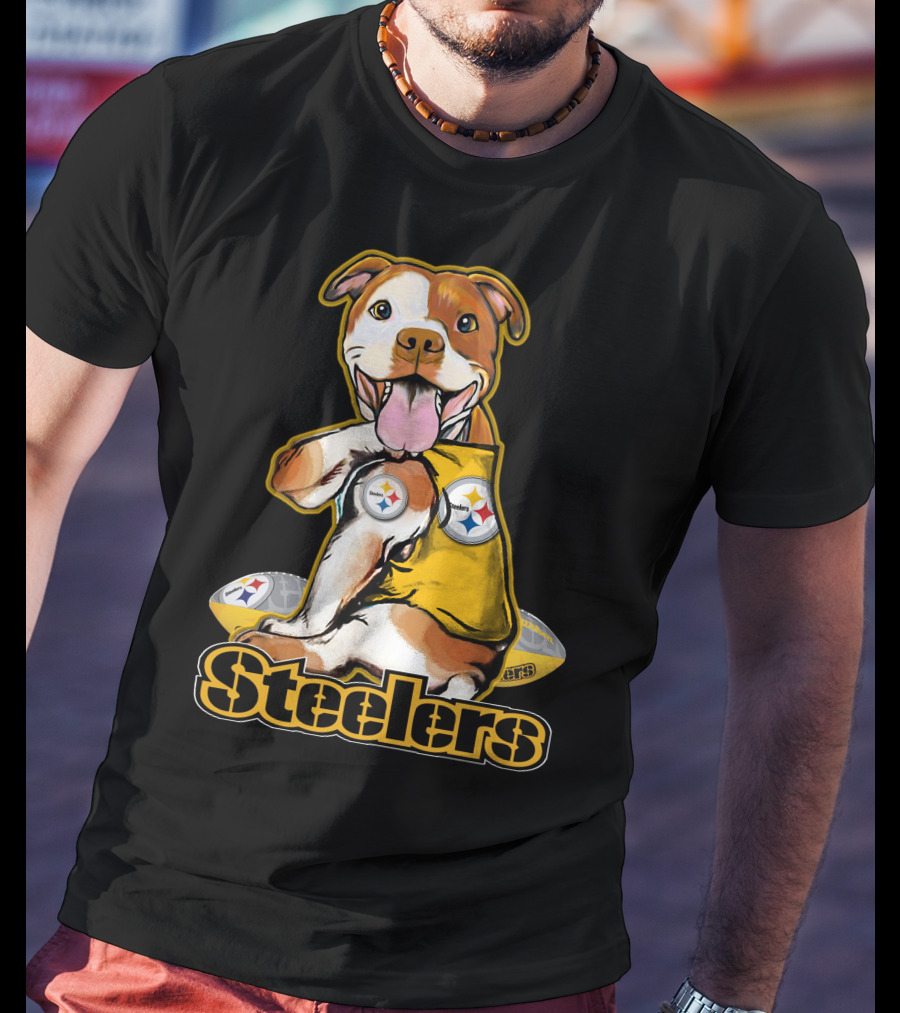 Steelers Pittbull Football Fan Appreciation T-Shirt