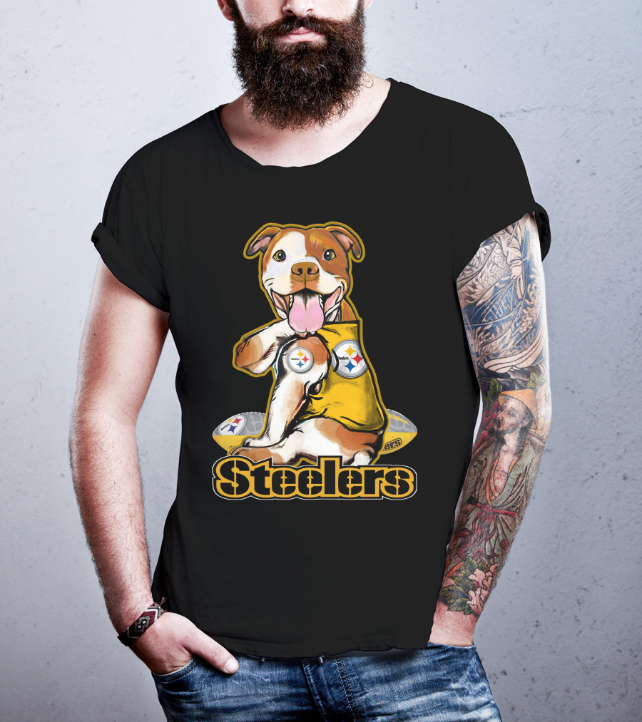 Steelers Pittbull Football Fan Appreciation T-Shirt