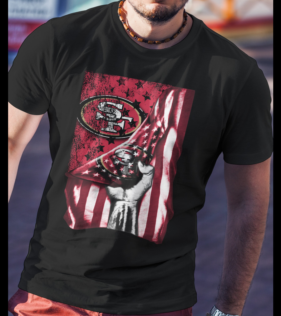 San Francisco 49ers American Flag T-Shirt