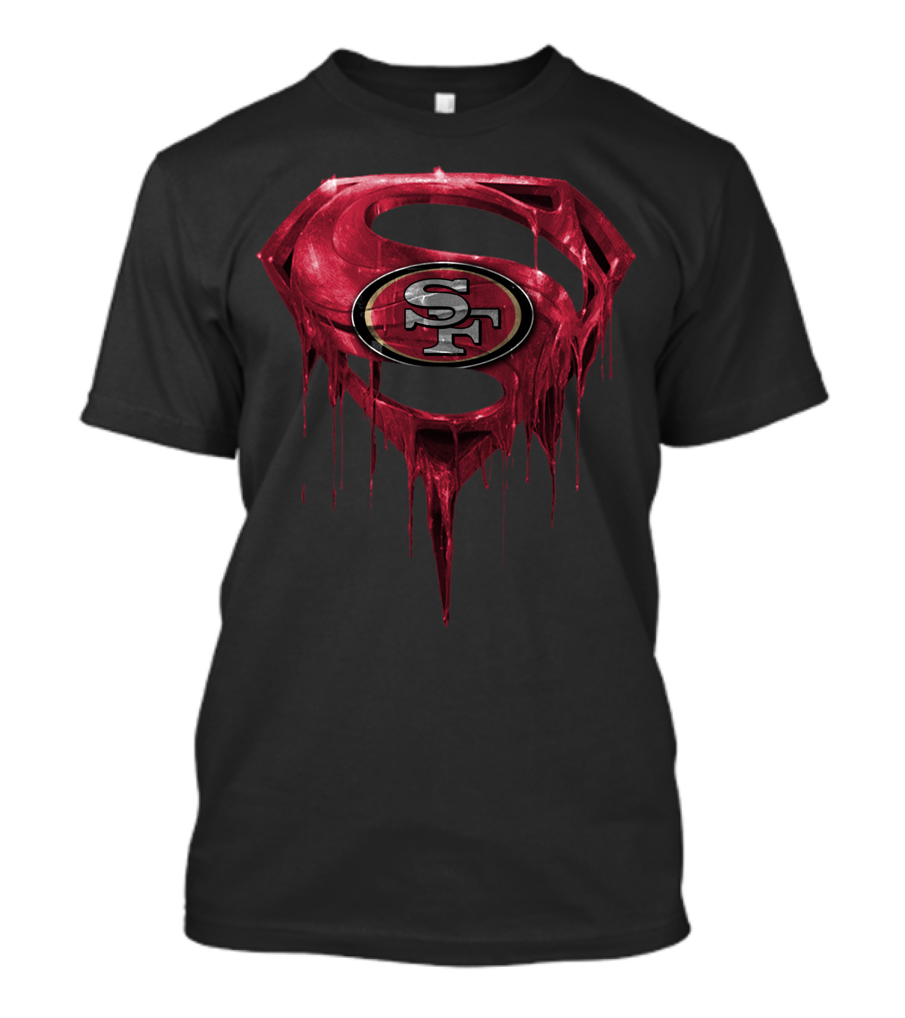 Superman Logo With San Francisco 49ers Emblem Spm T-Shirt