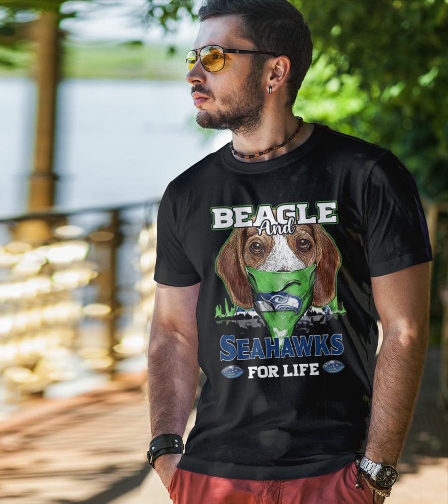 Beagle And Seahawks For Life T-Shirt