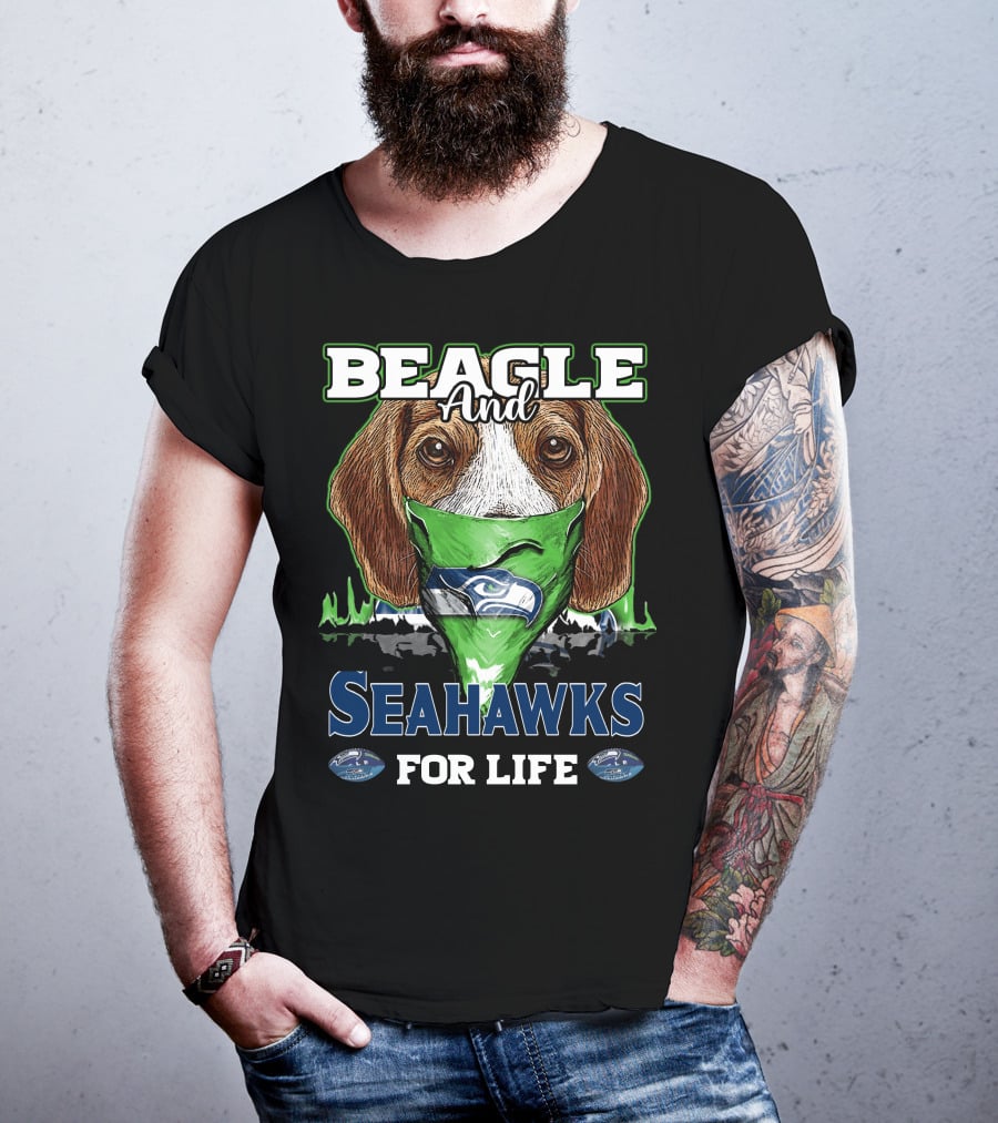 Beagle And Seahawks For Life T-Shirt
