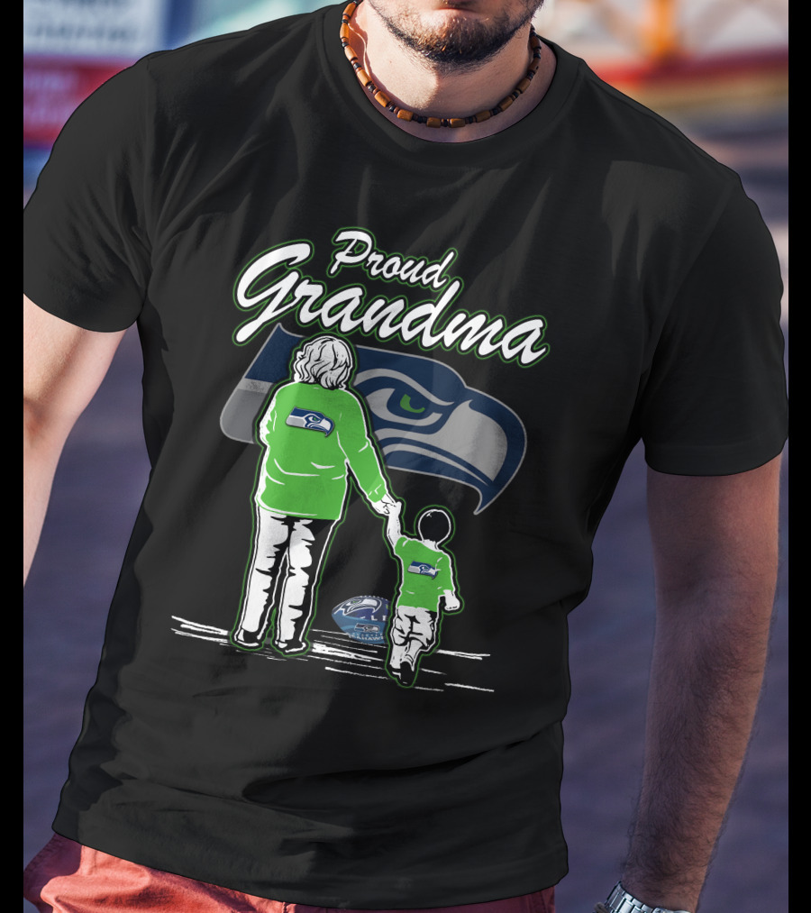 Proud Grandma Seattle Seahawks T-Shirt