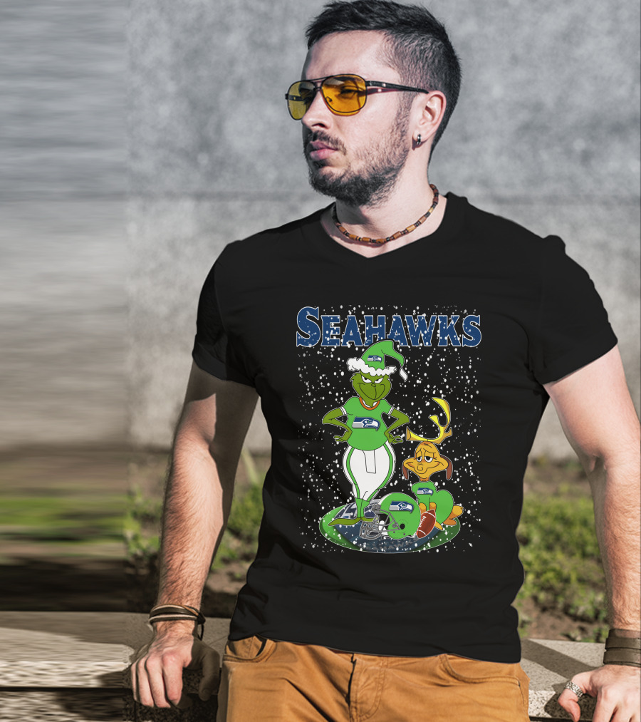 Seahawks Grinchxmas Seattle Seahawks T-Shirt
