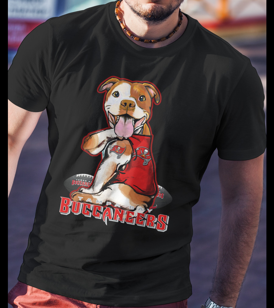 Tampa Bay Buccaneers Pittbull Football T-Shirt
