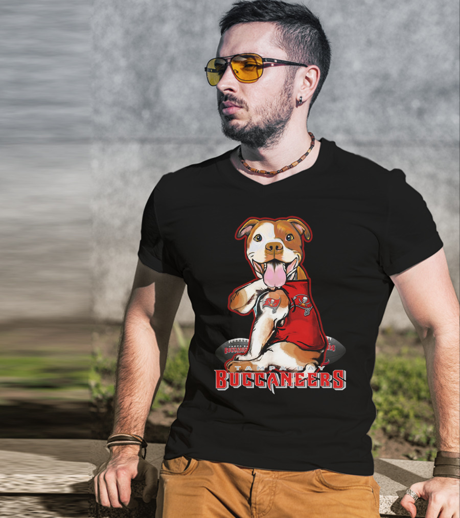 Tampa Bay Buccaneers Pittbull Football T-Shirt
