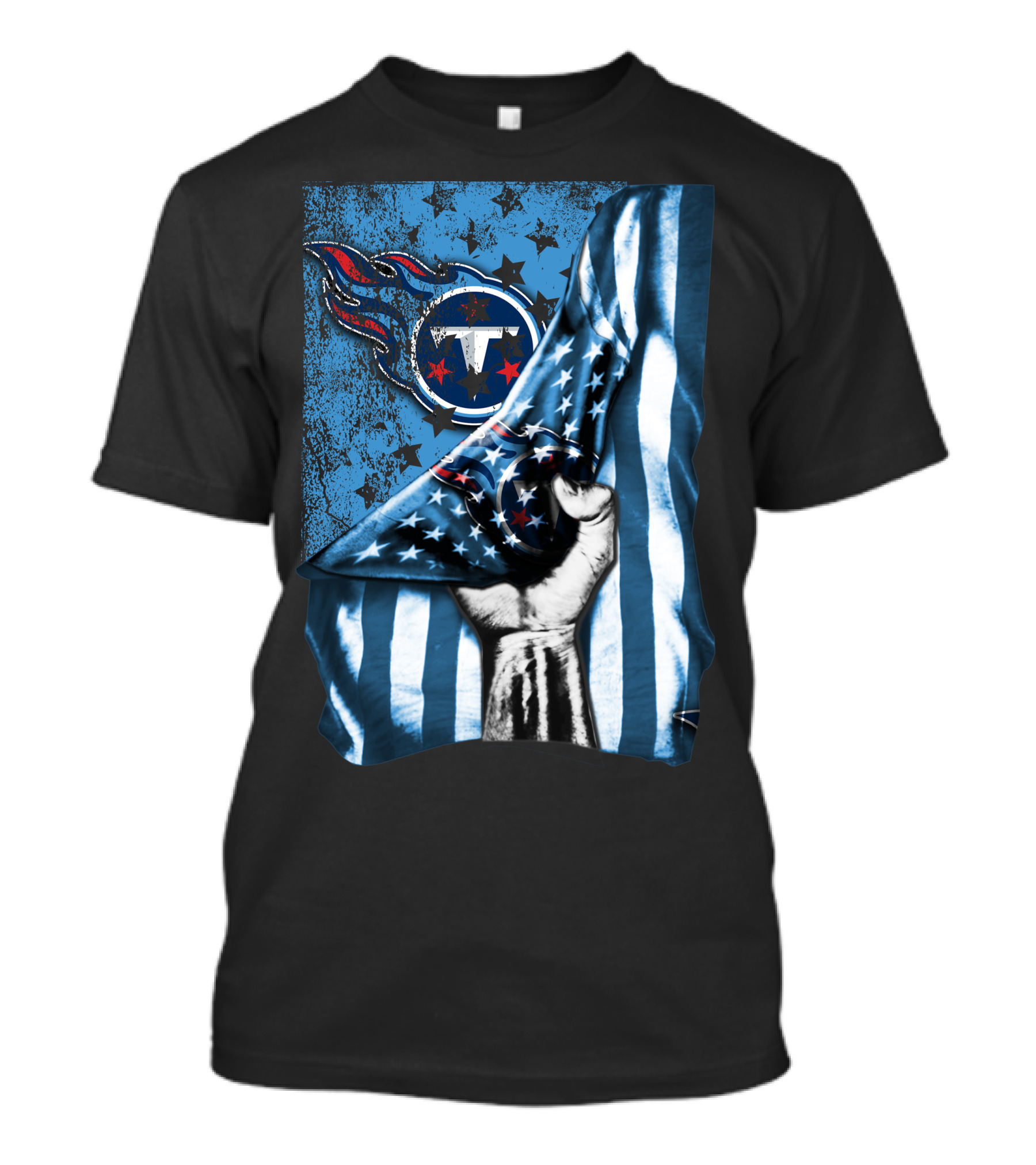 Flag Tennessee Titans American Stars Stripes T-Shirt