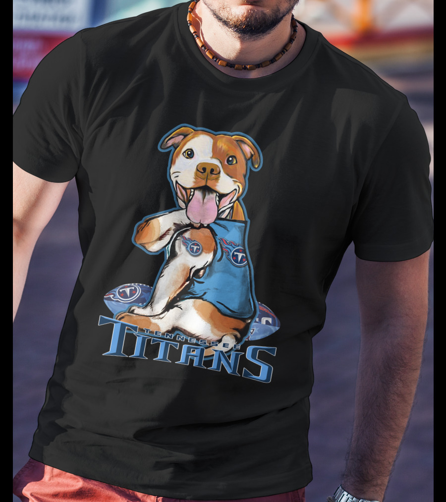 Pittbull Tennessee Titans Football Team Spirit T-Shirt