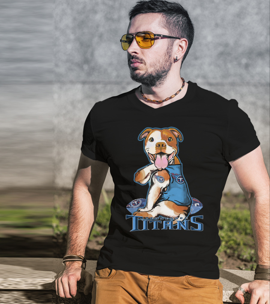 Pittbull Tennessee Titans Football Team Spirit T-Shirt