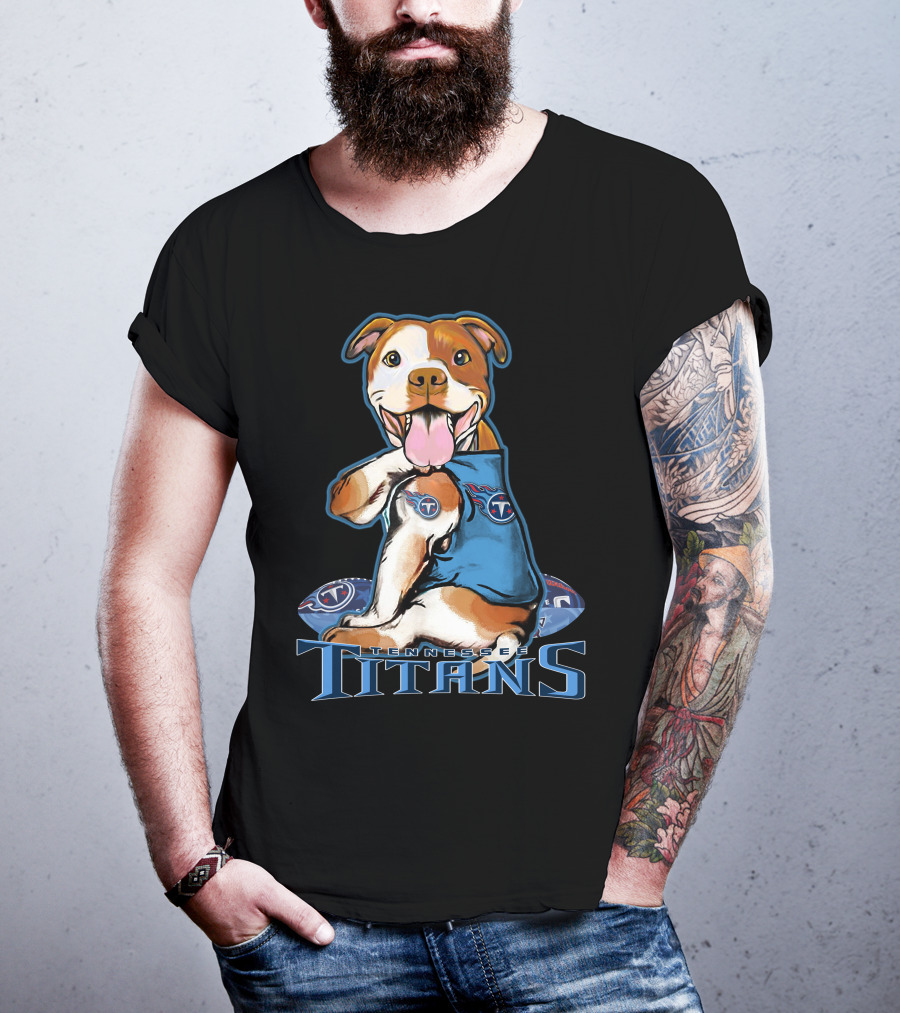 Pittbull Tennessee Titans Football Team Spirit T-Shirt