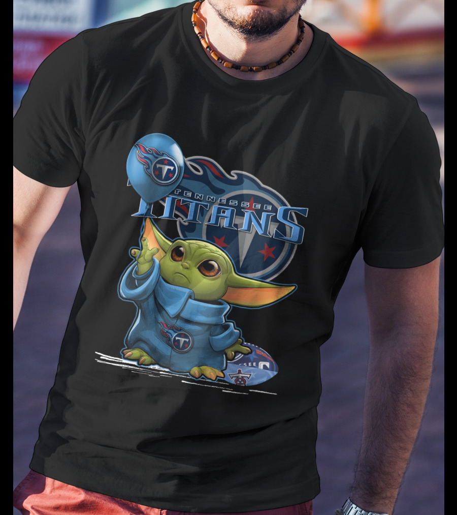 Tennessee Titans Yoda Force Football T-Shirt