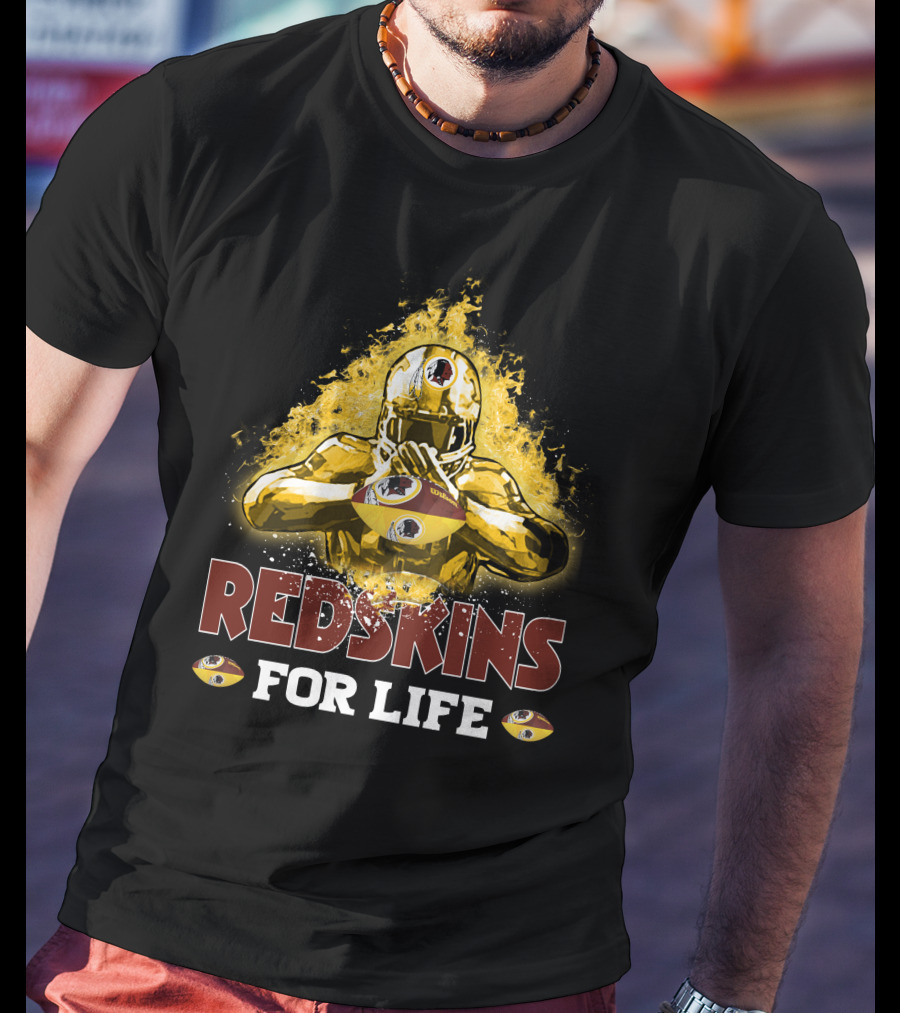 Redskins For Life Washington Nfl Football Helmet T-Shirt