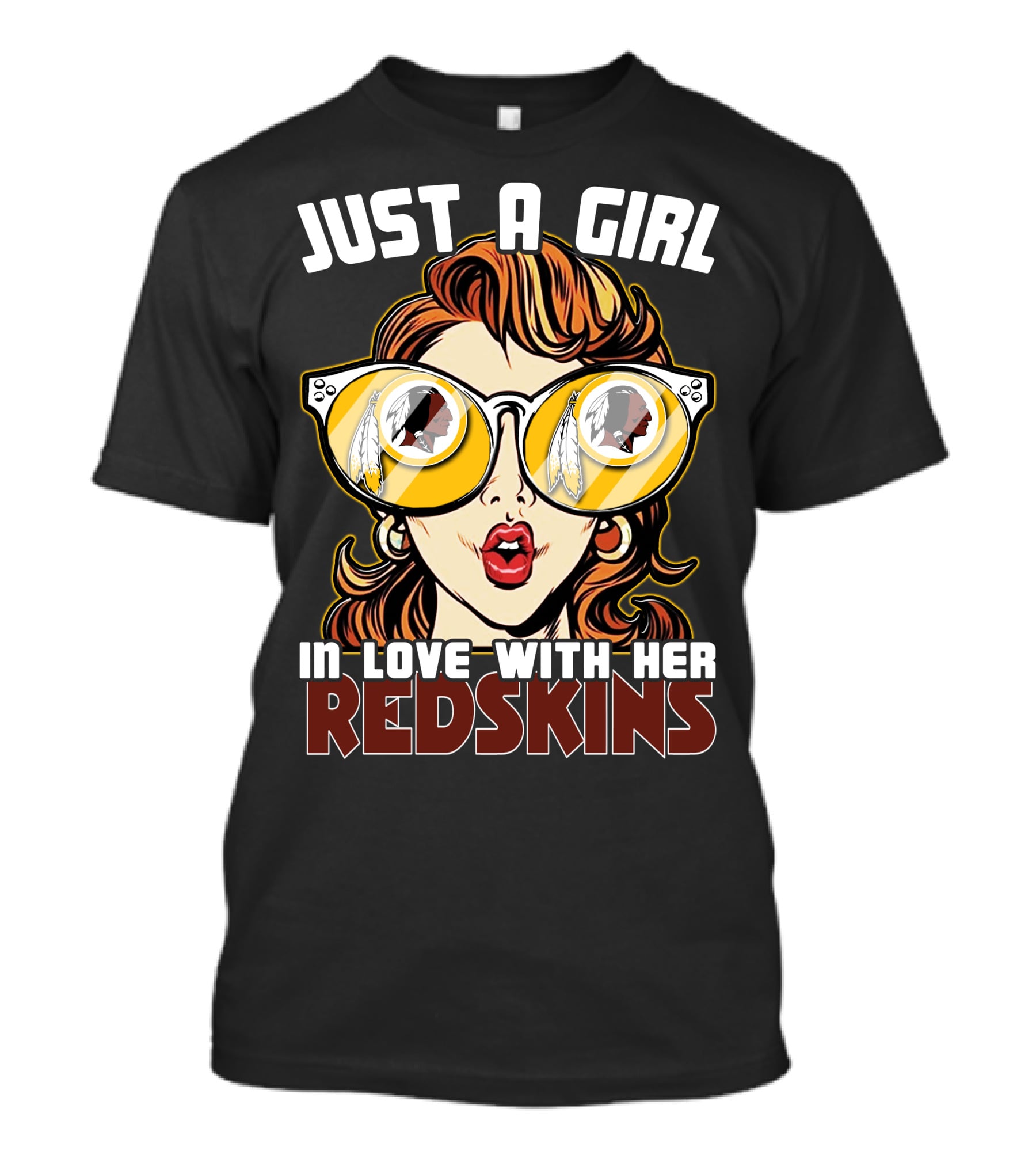 Just A Girl In Love With Her Redskins T-Shirt
