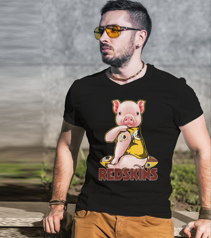 Pig Redskins Football Team T-Shirt