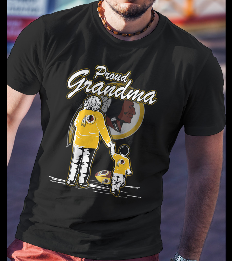 Proud Grandma Washington Redskins Football Family Heritage T-Shirt