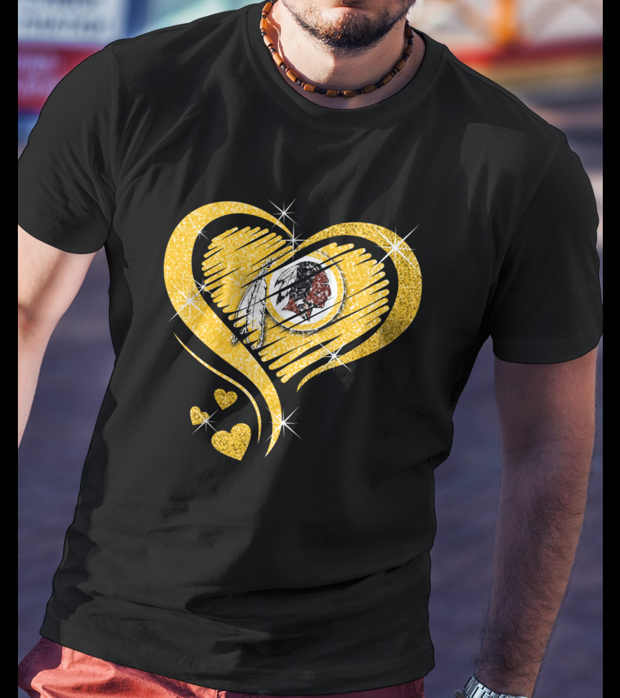 Heart Diamond Washington Redskins T-Shirt