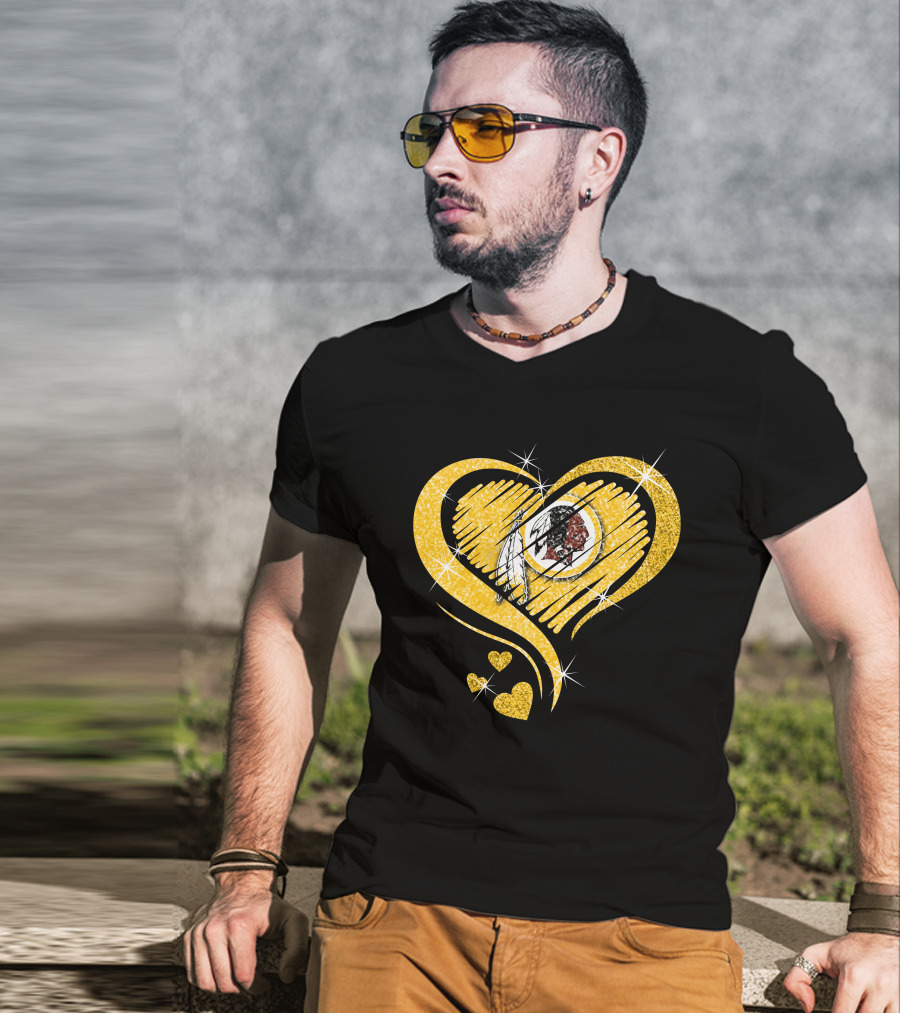 Heart Diamond Washington Redskins T-Shirt
