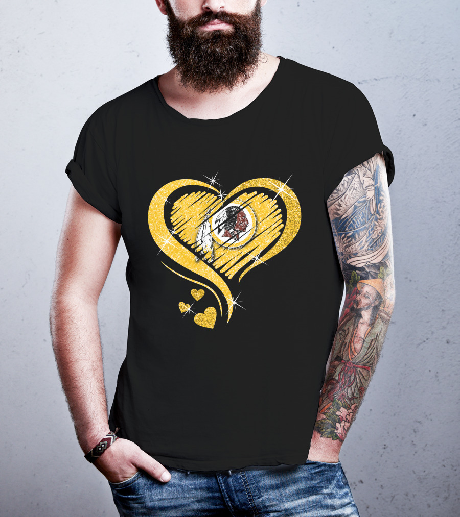 Heart Diamond Washington Redskins T-Shirt