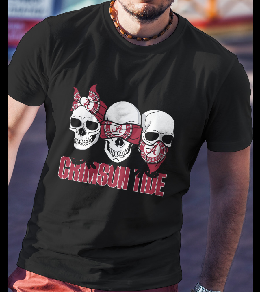 Skull Crimson Tide Alabama T-Shirt