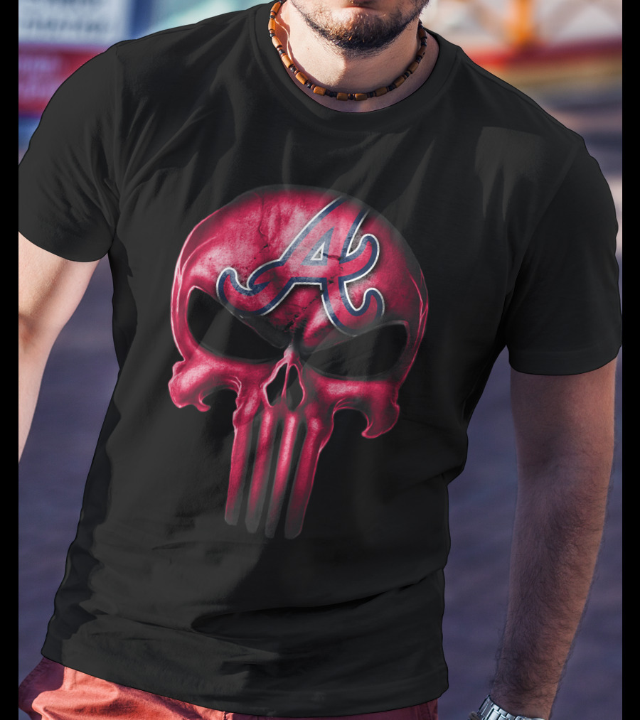 Atlanta Braves Skull V3 Logo Iconic T-Shirt