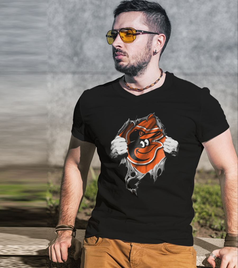 Torn Hands Baltimore Orioles Burst T-Shirt