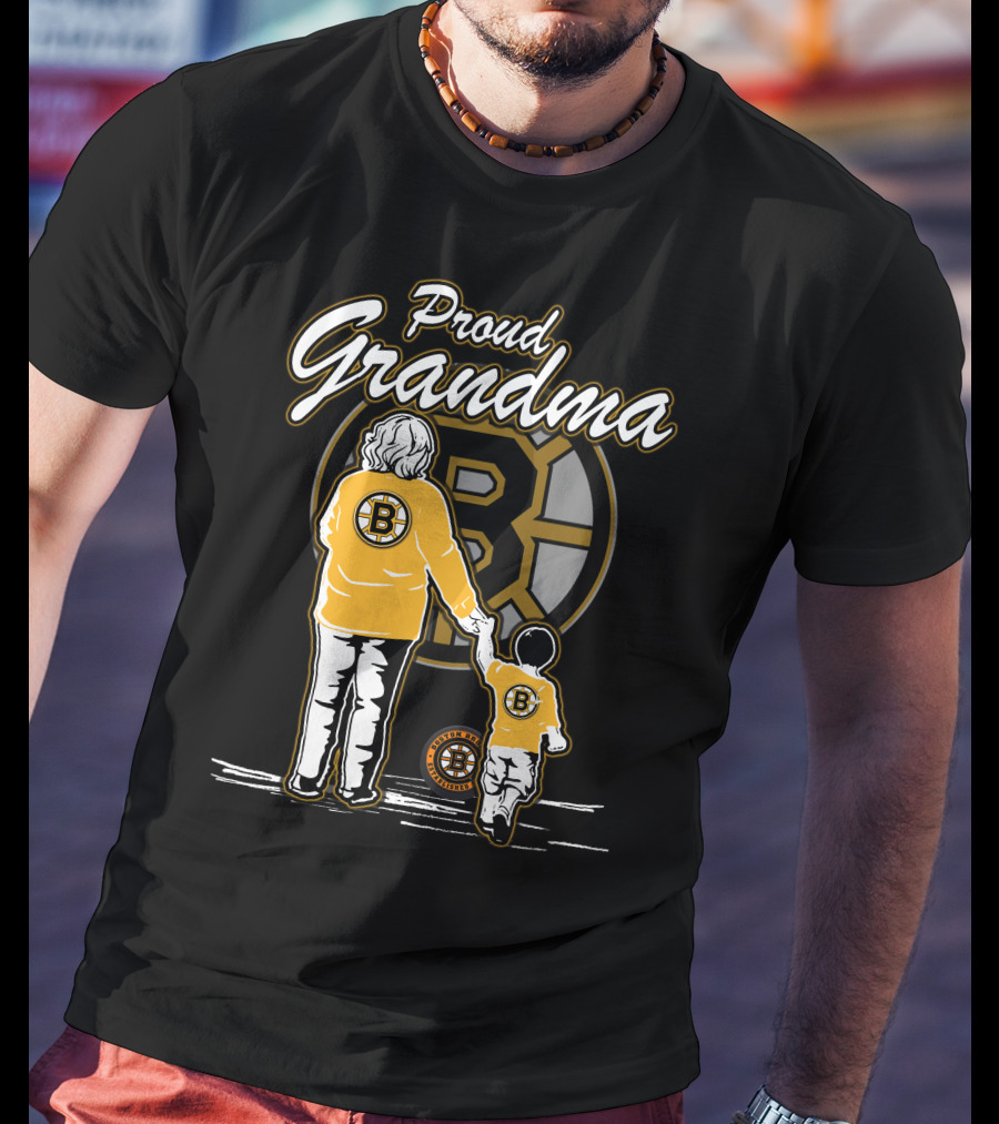 Proud Grandma Boston Bruins Family Fan T-Shirt