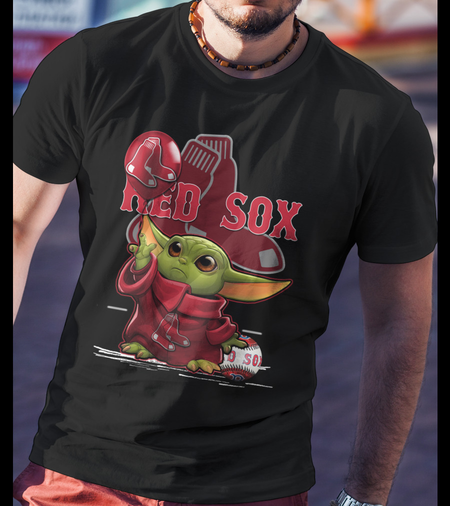 Baby Yoda Red Sox Baseball Magic T-Shirt