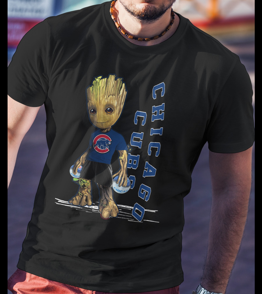 Groot Chicago Cubs Baseball Team Fan T-Shirt