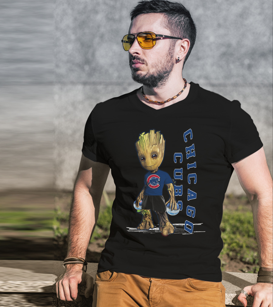Groot Chicago Cubs Baseball Team Fan T-Shirt