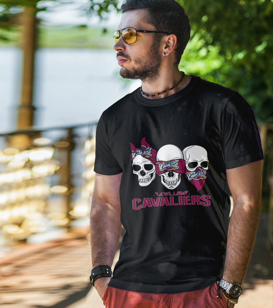 Cleveland Cavaliers Skull Trio T-Shirt