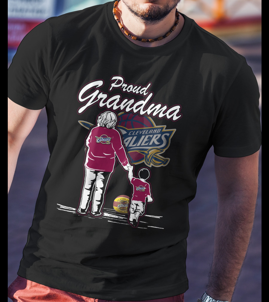 Proud Grandma Cleveland Cavaliers Family Loyalty T-Shirt