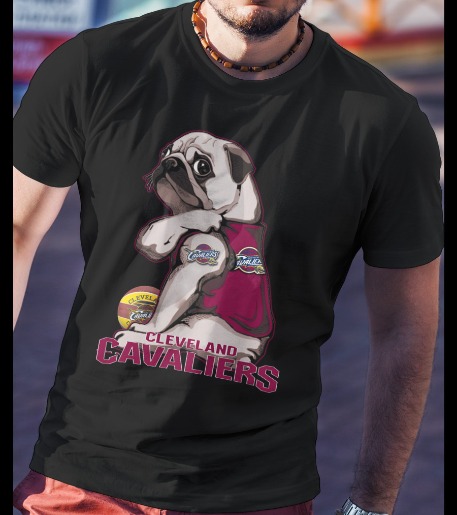 Cleveland Cavaliers Pug Basketball Team T-Shirt