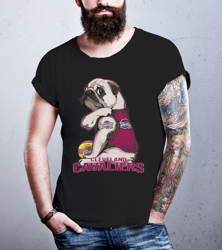 Cleveland Cavaliers Pug Basketball Team T-Shirt