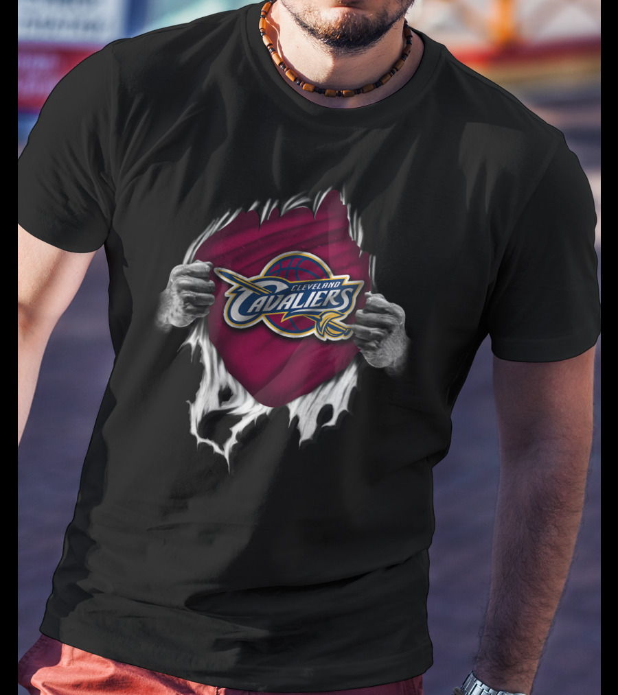 Cleveland Cavaliers Torn Banner NBA Basketball T-Shirt