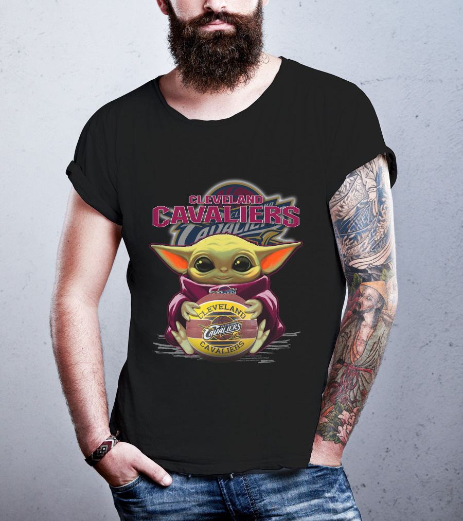 Cleveland Cavaliers Yoda With Basketball T-Shirt