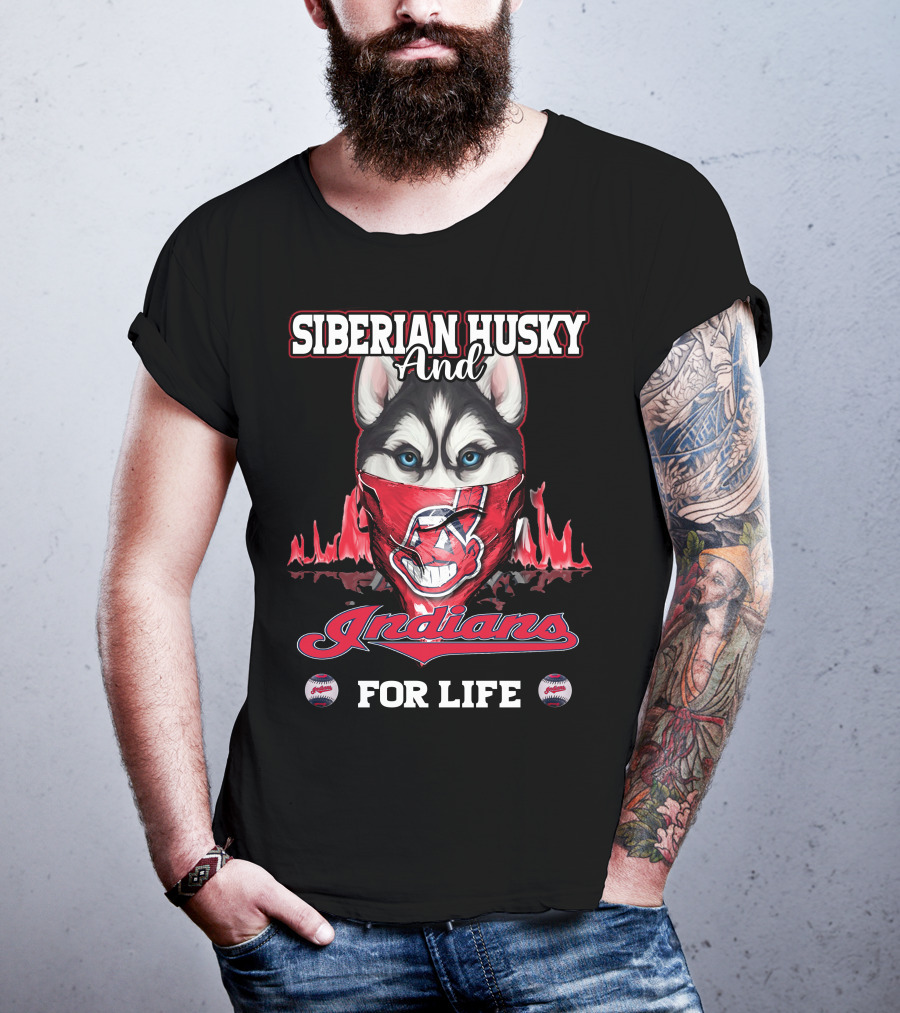 Siberian Husky And Indians For Life T-Shirt
