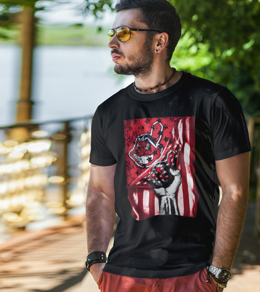 Cleveland Indians Flag T-Shirt