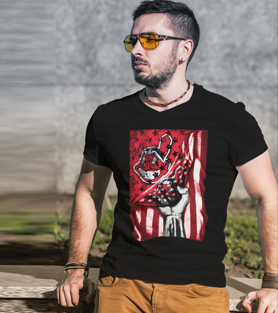 Cleveland Indians Flag T-Shirt