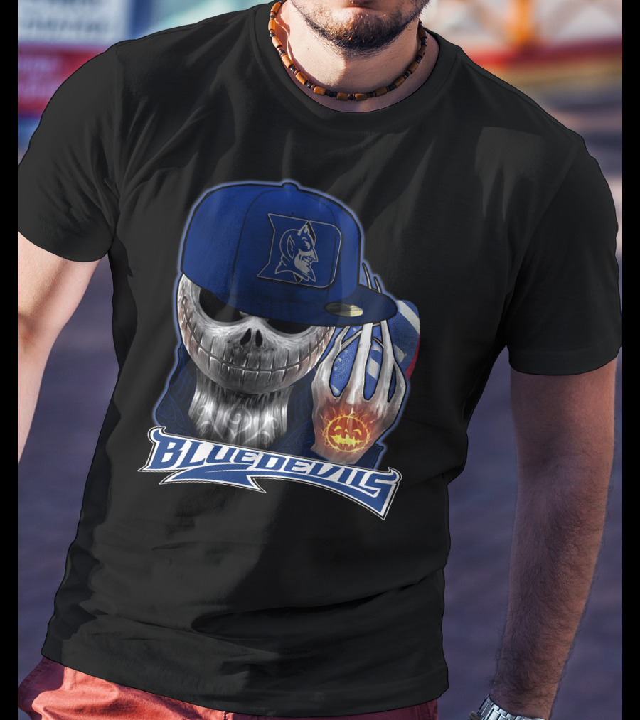 Blue Devils Jackskull Basketball Icon With Duke T-Shirt