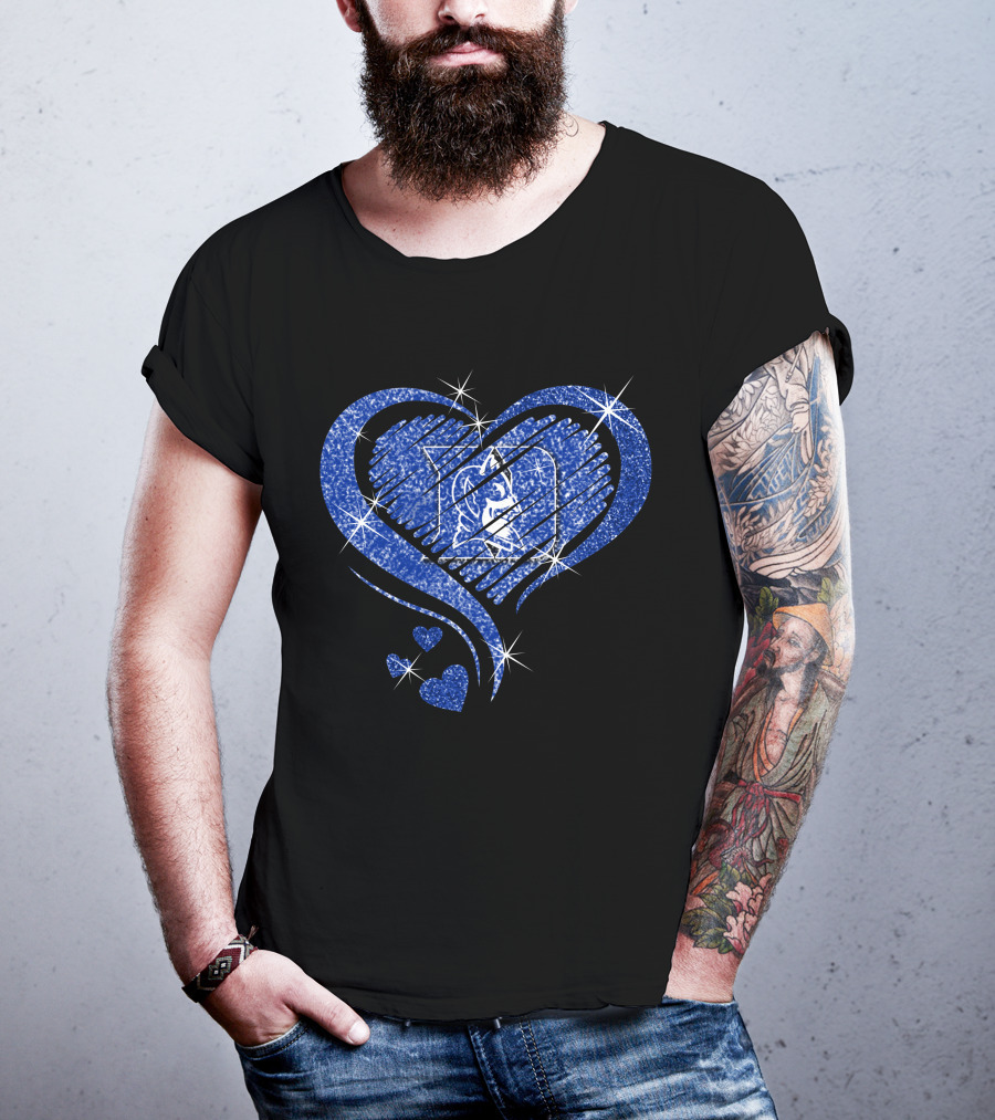 Heart Sparkle Duke Blue Devils T-Shirt